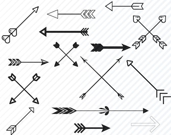 Pijl SVG-bundel – Vector clipartafbeeldingen (digitale download)