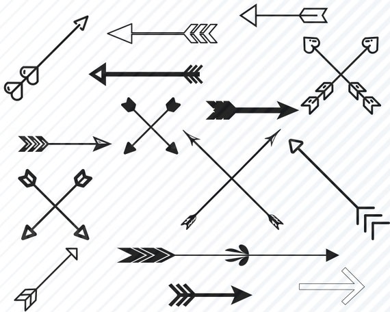 Download Arrows Svg Bundle Arrow Vector Images Silhouette Clip Art Etsy