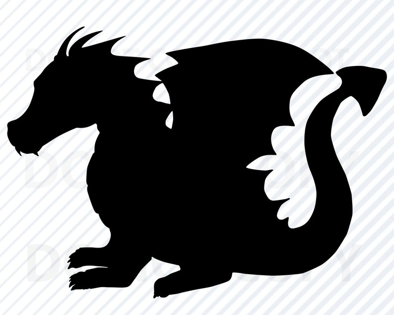 Download Baby Dragon SVG File for Cricut Silhouette Dragon Vector ...