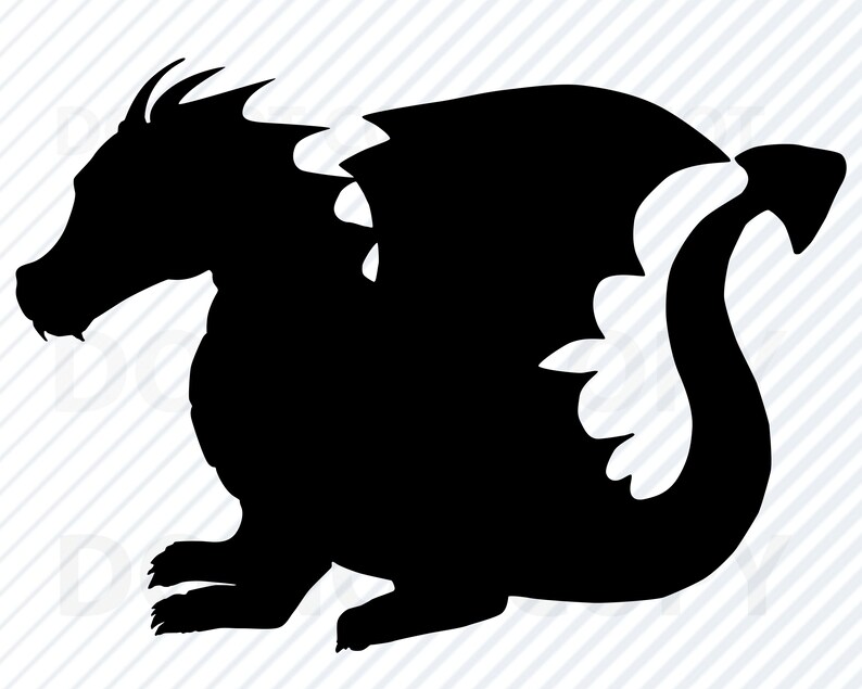 Baby Dragon SVG File for Cricut Silhouette Dragon Vector ...