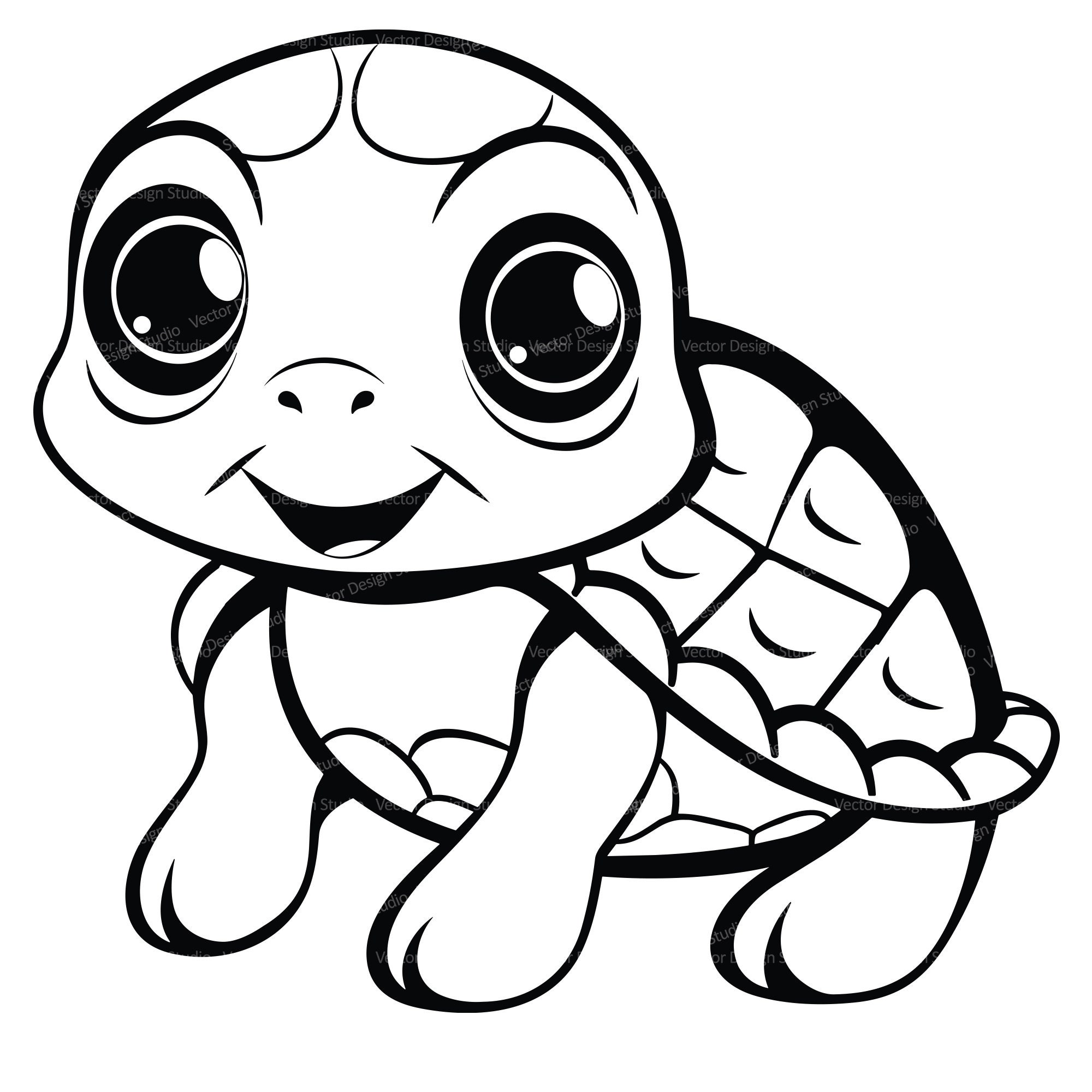 Cute Coloring Pages Of Baby Turtles