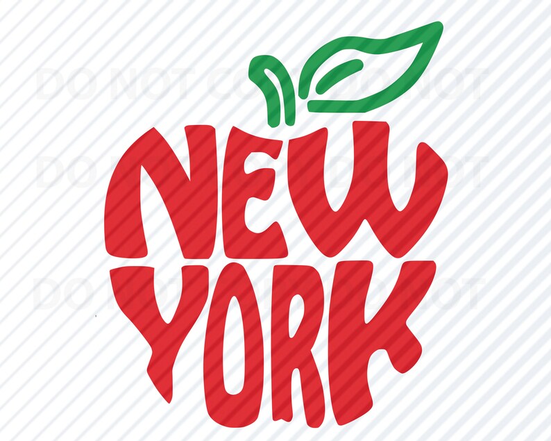 New York Vector Images Svg Silhouette Big Apple Clipart Etsy