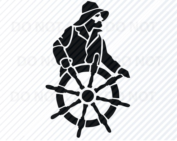 Download Nautical Ship Wheel Svg Files Vector Images Silhouette Ship Etsy