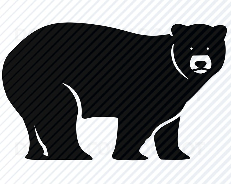 Download Black Bear SVG Files for Cricut Vector Images Clipart Papa ...