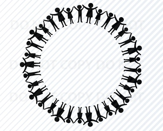 Download Family Circle 3 Svg Family Vector Images People Silhouette Etsy