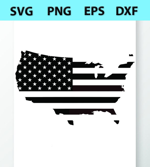American Flag SVG Silhouette vector Images Clipart Cutting - Etsy Australia