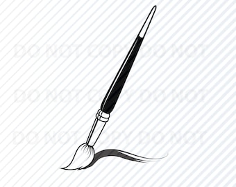 Paint Brush SVG File vector Images Clipart painting SVG - Etsy