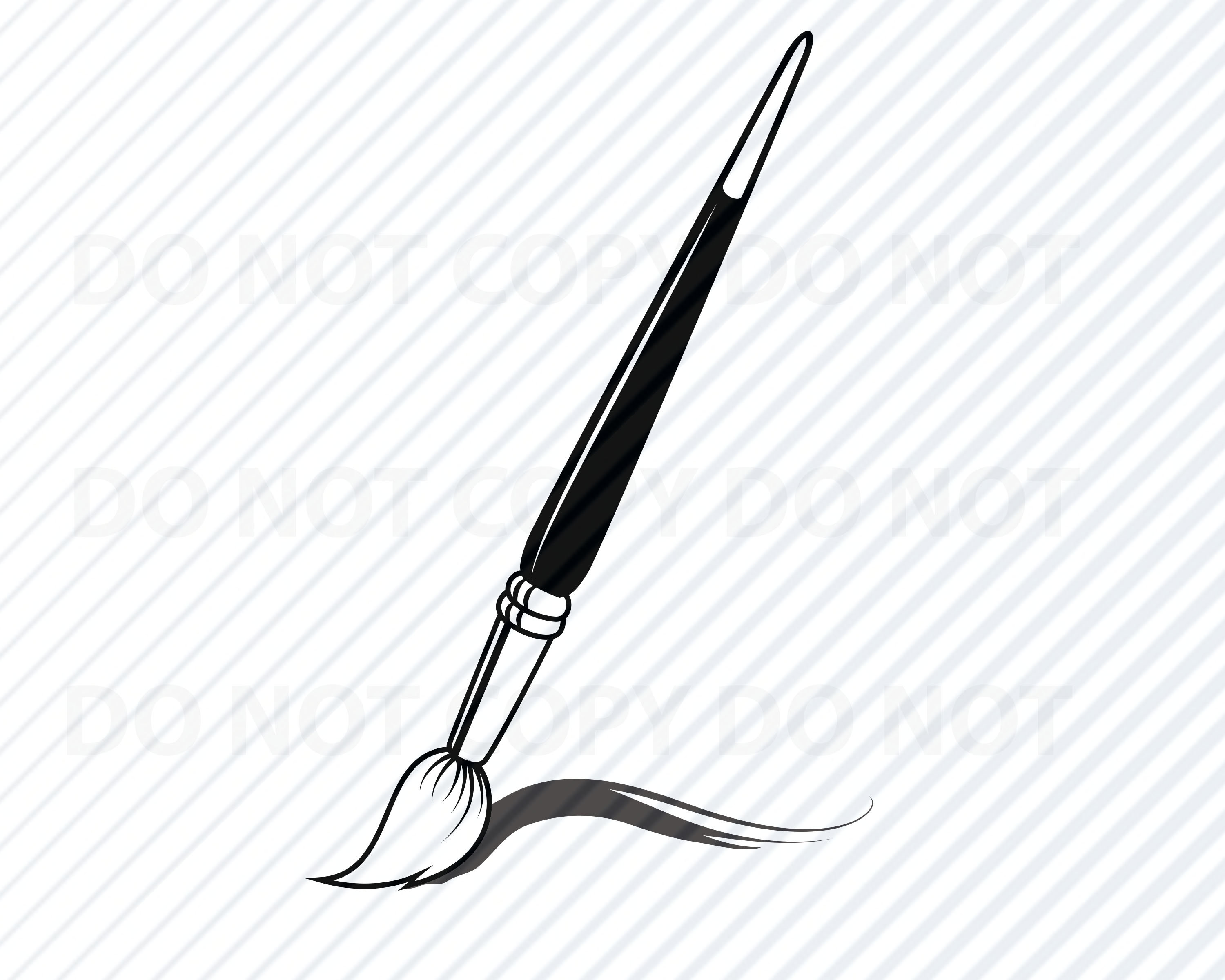 Brush Clipart Black And White