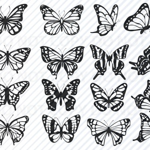Butterfly SVG Files for Cricut Bundle Monarch Butterfly Vector | Etsy