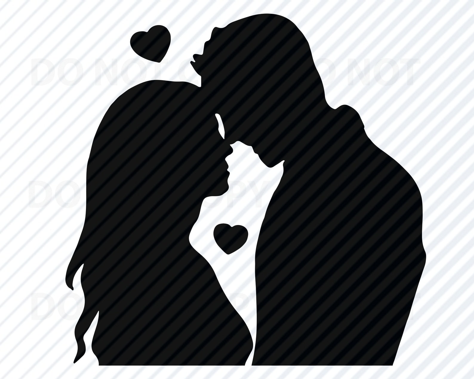 People Silhouette SVG - Woman Man Vector Images Clip Art Love SVG Files ...