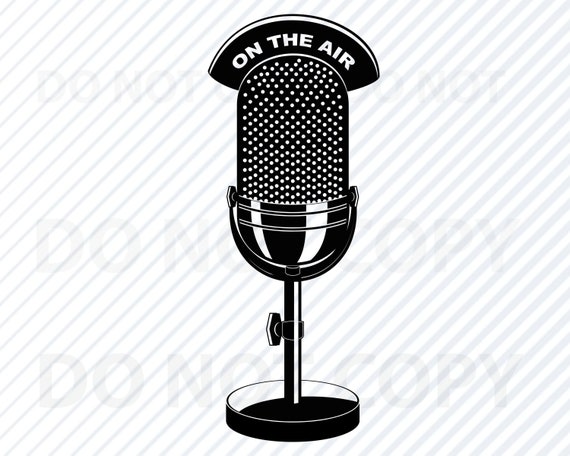 Download Microphone Svg File For Cricut Mic Vector Images Clipart Etsy