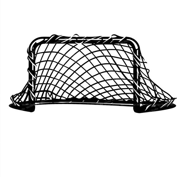 Hockey Goal Svg & PNG Files, Ice Hockey Net Clipart Silhouette