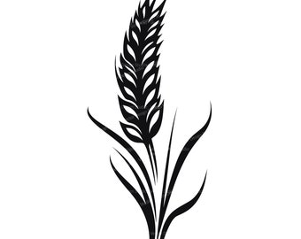 Clipart tarwesilhouet, oogstgraanvector (SVG en png)