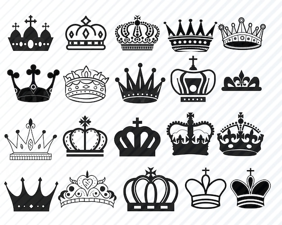 Download Crown Bundle SVG Files For Cricut Kings Crowns svg Clipart ...
