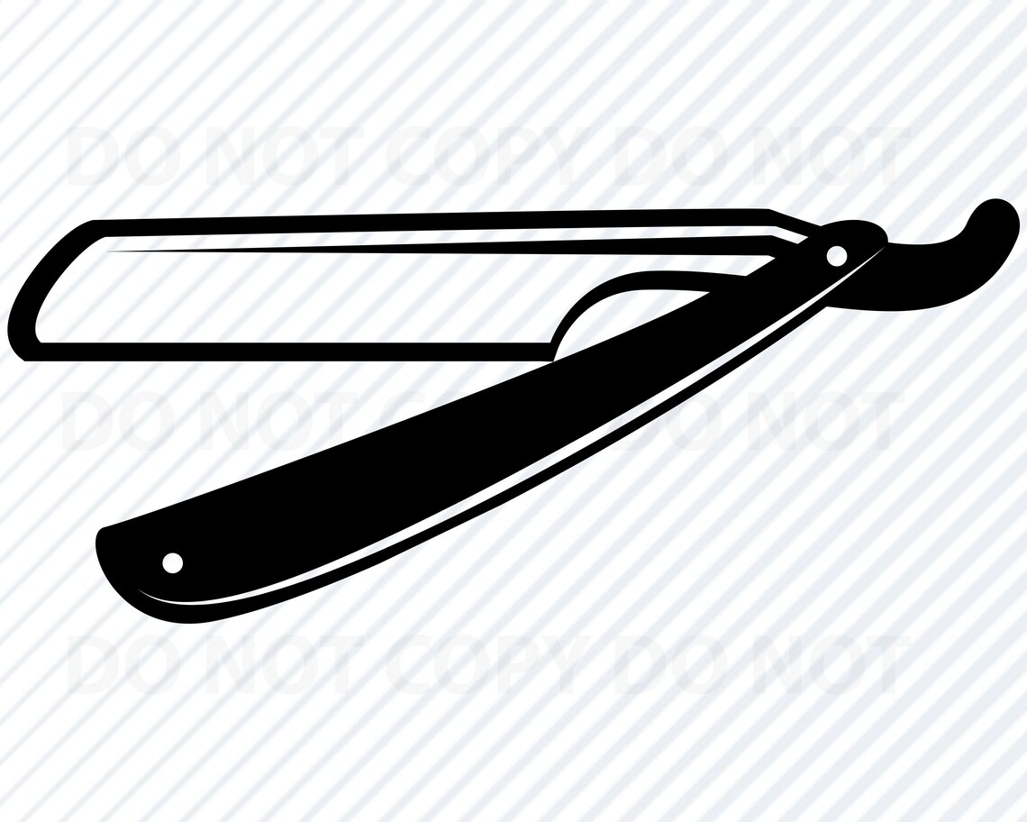 Straight Edge Razor SVG File for Cricut Vector Images Etsy India