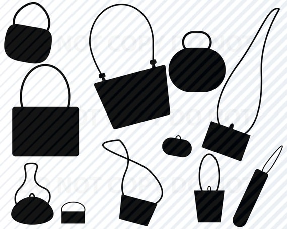 Sac à main Bundle SVG fichiers-femmes sacs à main svg Clipart