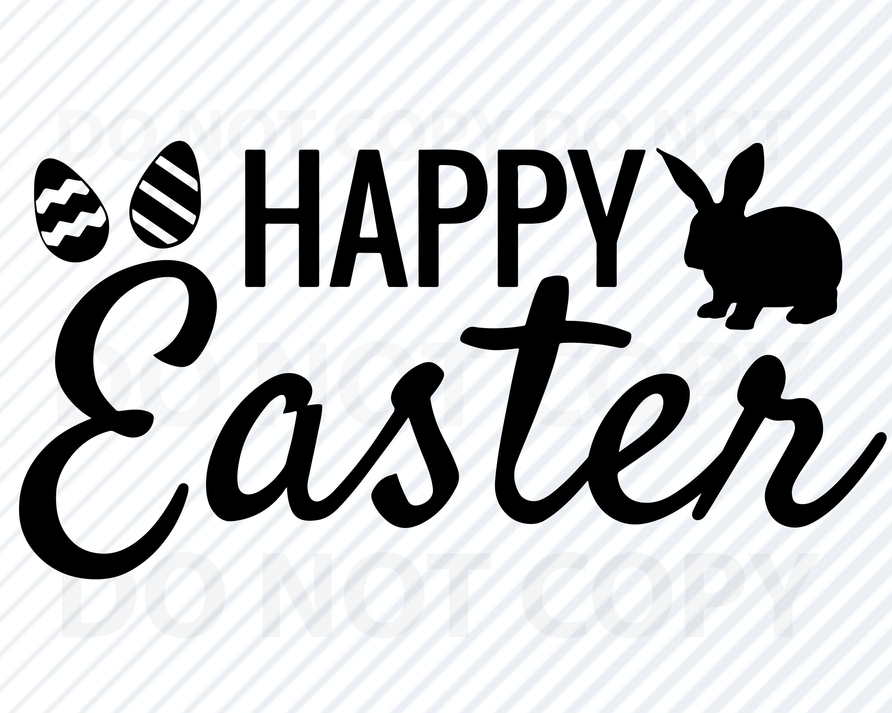 Easter Cricut Happy Easter SVG Easter Clipart Easter Vector Easter Bunny svg eps dxf png jpeg N1 Easter Cut File