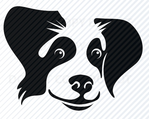 Silhouette Dog Face Clipart Black And White - mendijonas.blogspot.com