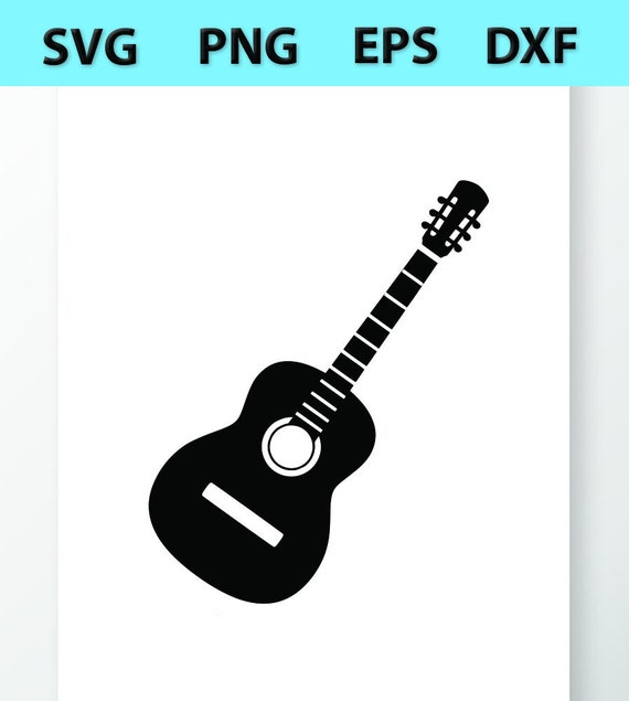 Download Vector Images Acoustic Guitar Svg Silhouette Clipart Etsy