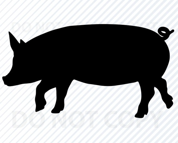 Download Pig SVG Files for Cricut Pig Clip Art Pig Silhouette ...