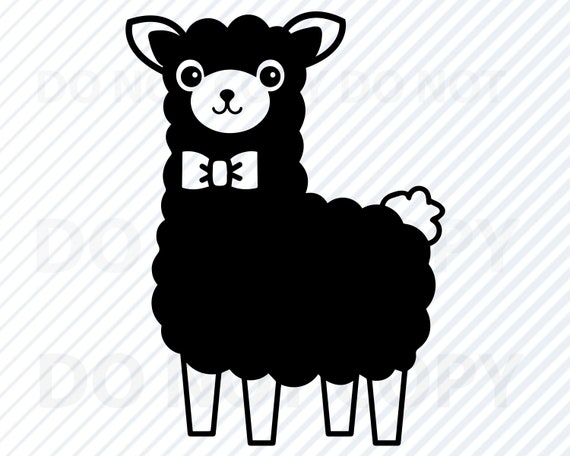 Download Llama Svg Files Clipart Llama Clip Art Silhouette Llama Etsy