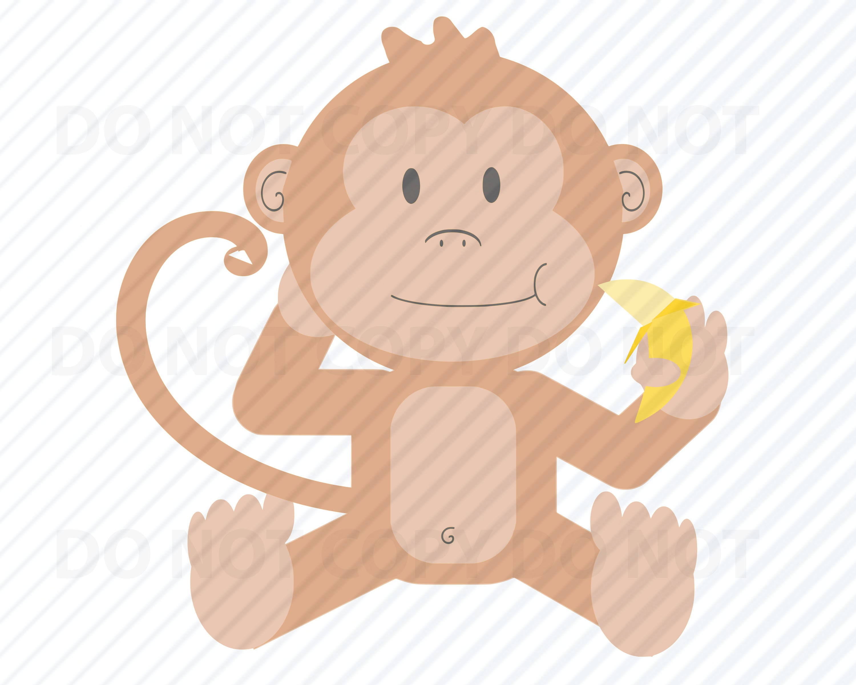 Download Baby Monkey Svg Cartoon Monkey Vector Images Baby Monkey Etsy