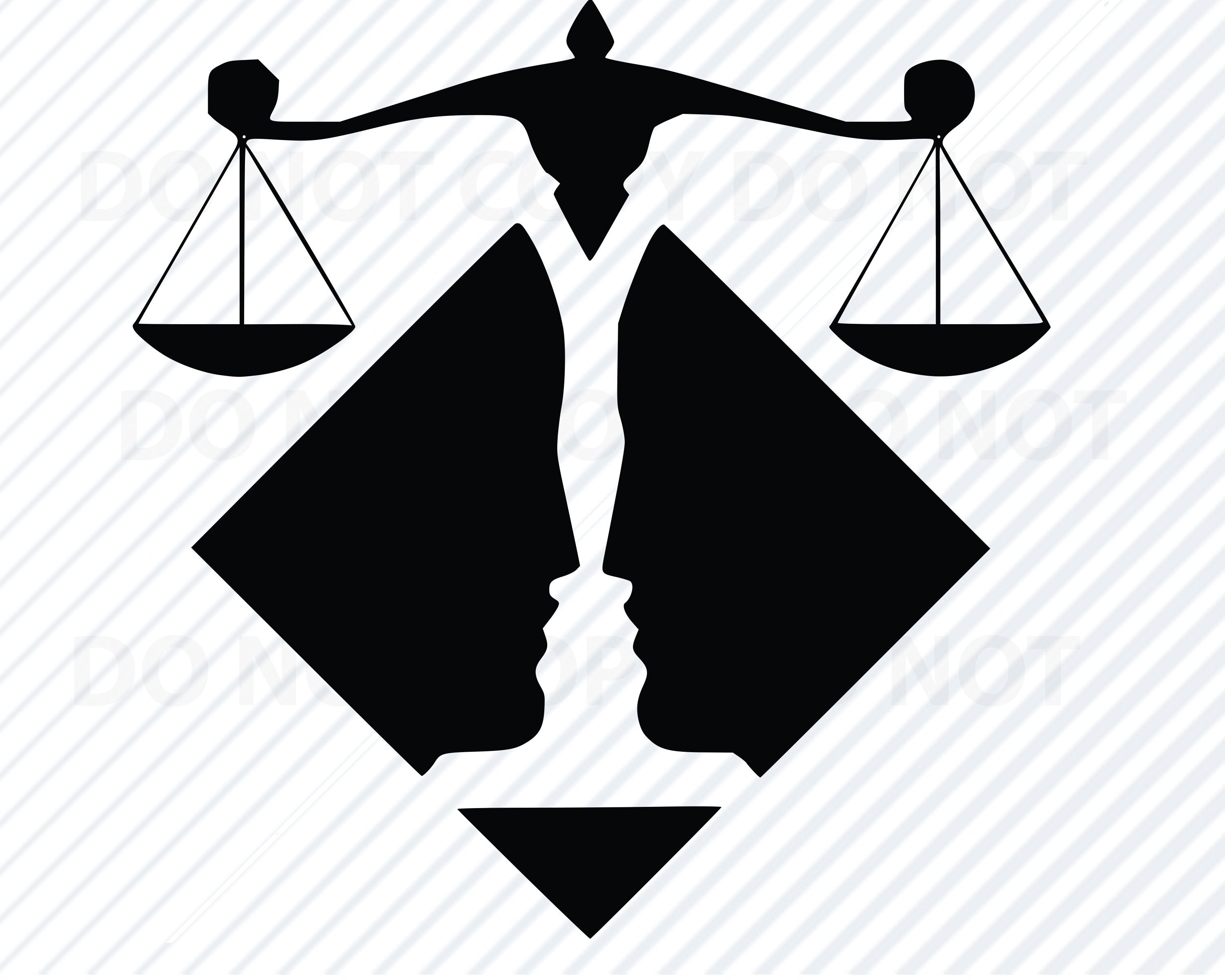 Justice balance symbol cute kawaii cartoon Vector Image