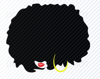 African American Diva Woman SVG Image - Afro Black woman SVG - Eps, Png ,Dxf  Clip Art Melanin african queen -  Nubian queen