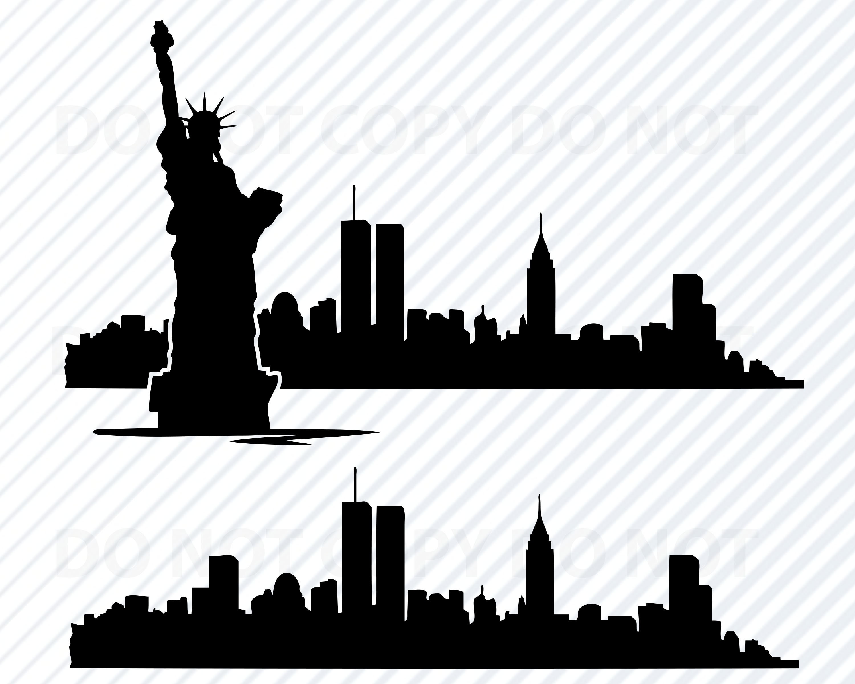New York City Skyline Stencil