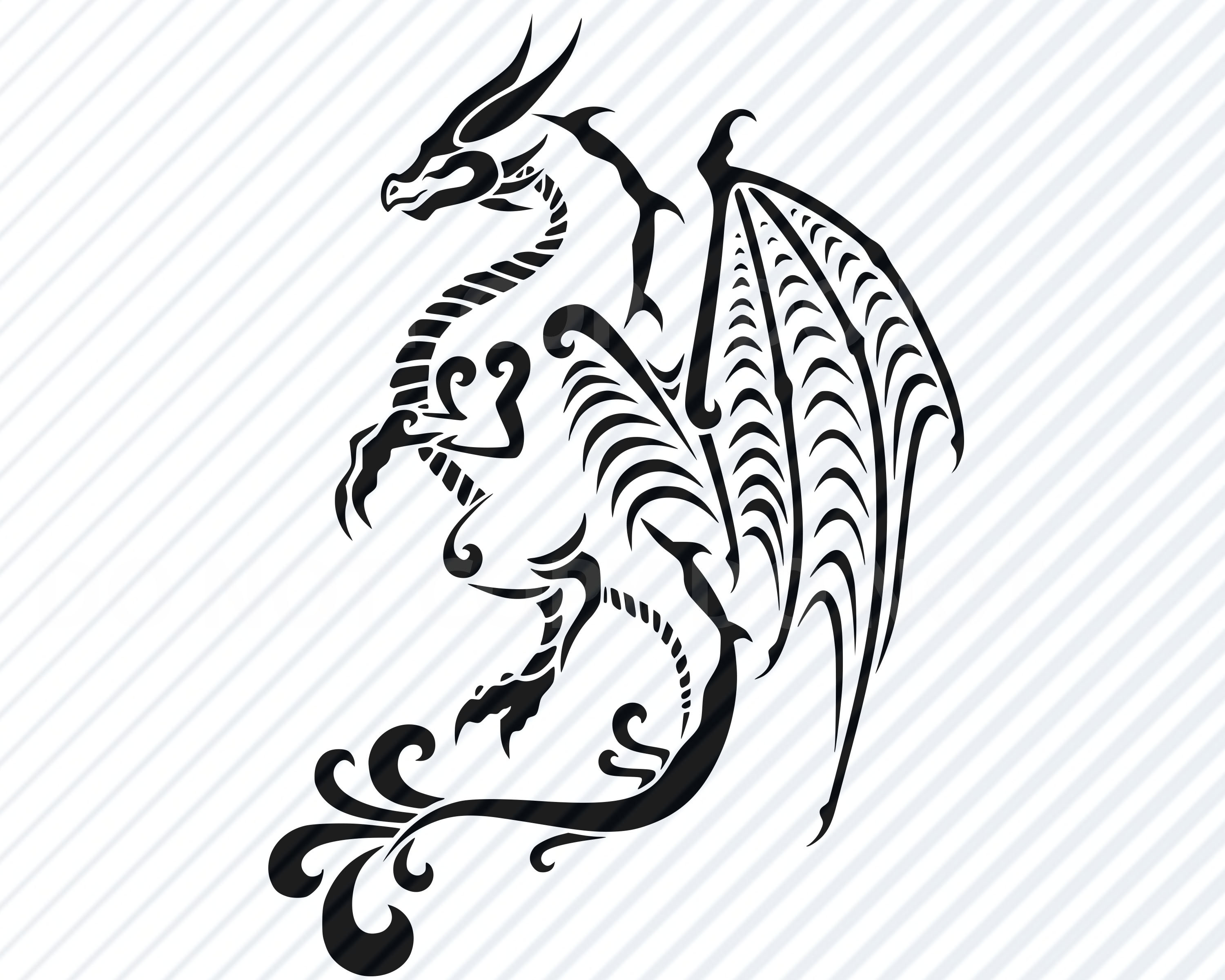 Download Dragon 4 Fantasy SVG files Silhouette Vector Images ...