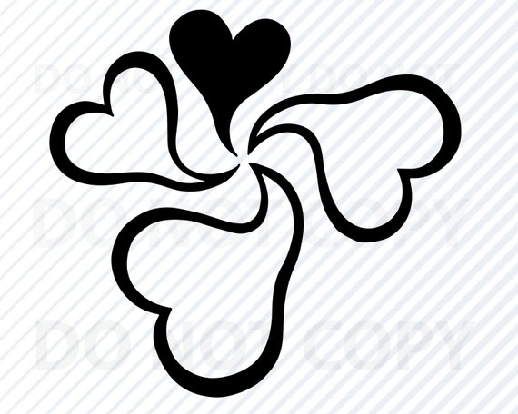 Hearts Svg File Heart Vector Images Silhouette Clip Art Etsy