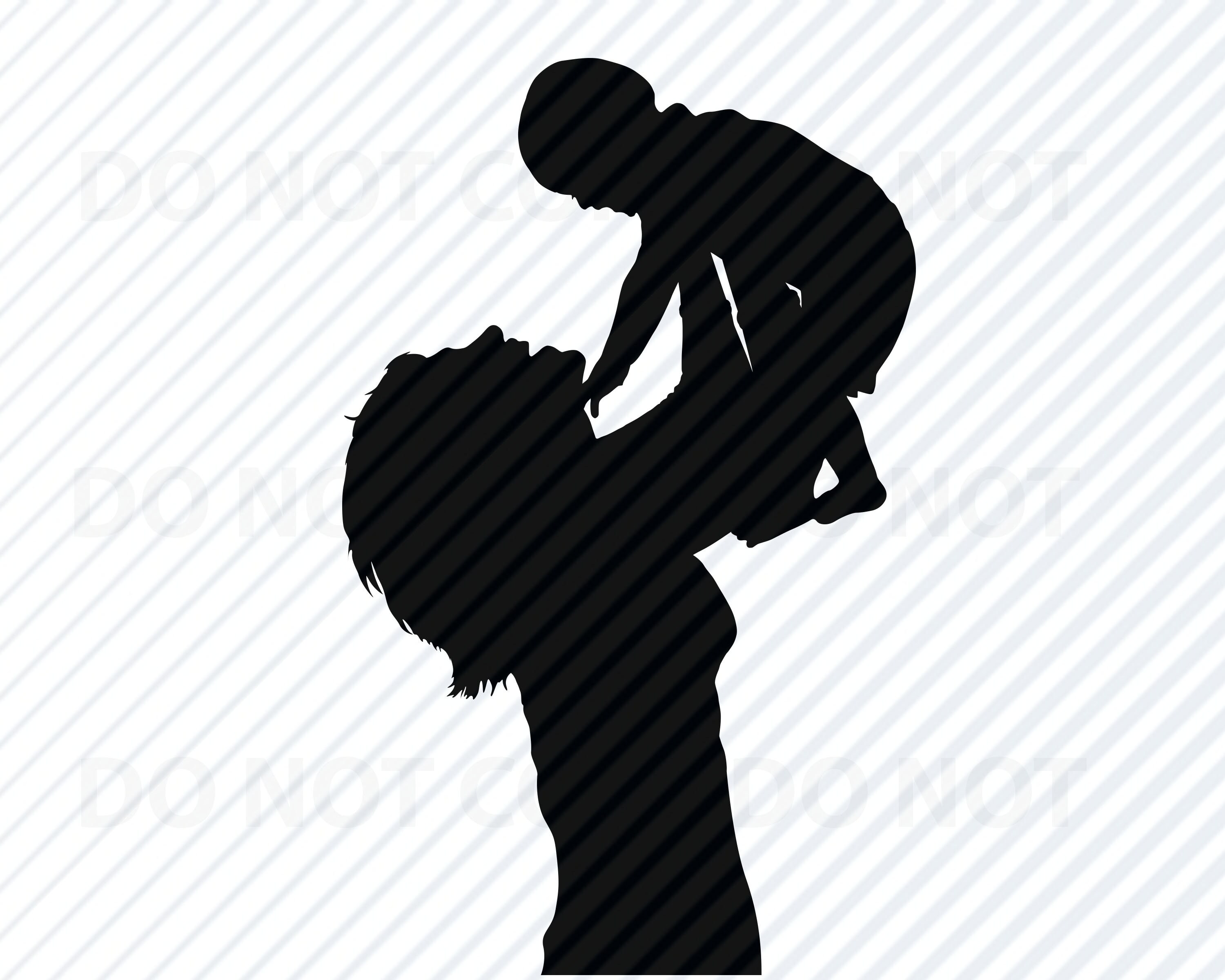 Woman With Baby Svg Family Vector Images Silhouette Clip Art Etsy