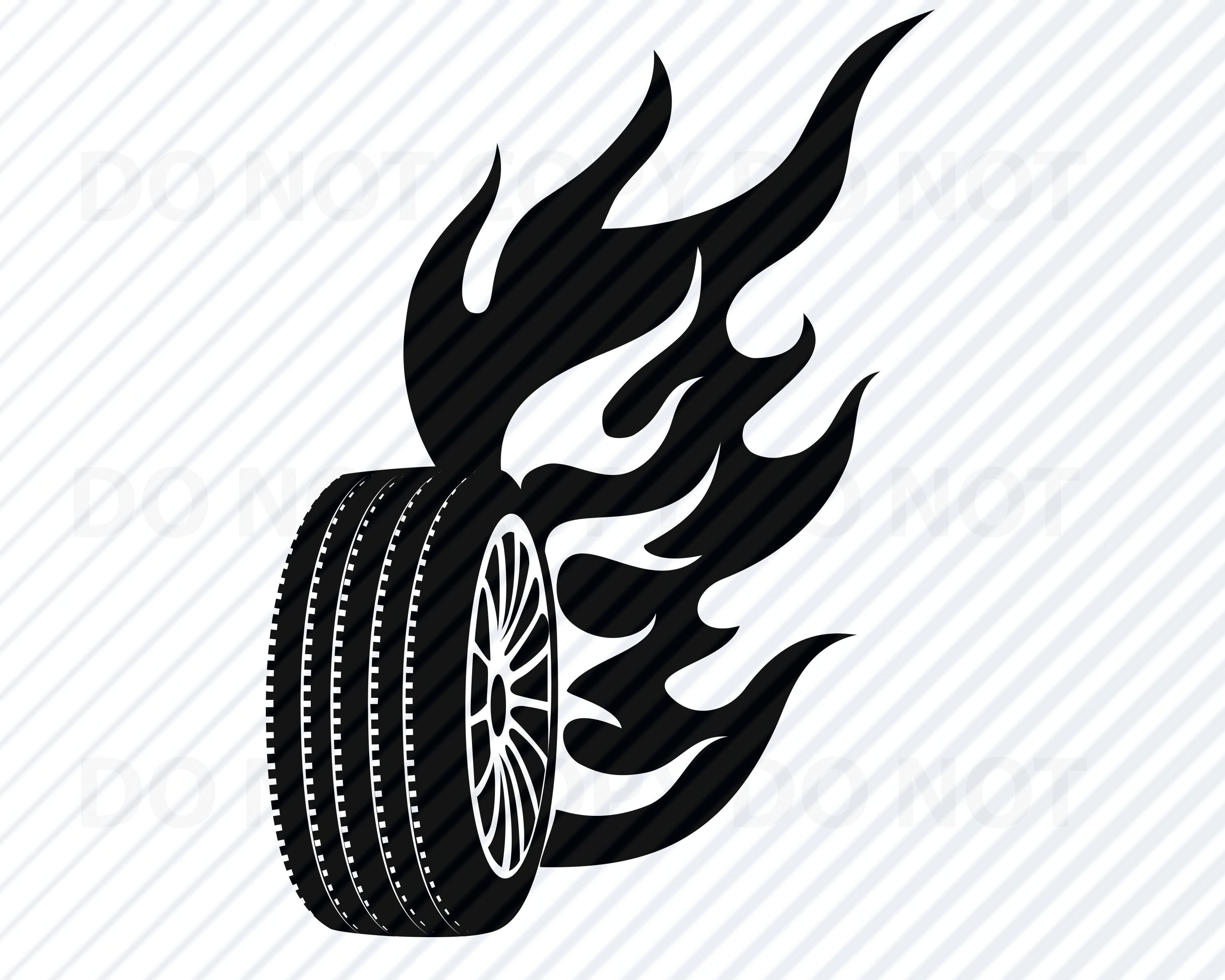 Download Car Tire SVG Files for Cricut Vector Images Silhouette | Etsy