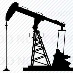 Oil Rig SVG Files Fo- Oil pump Clipart file for silhouette Eps, Oil Rig Png ,Dxf Clip Art Oil pump - Drilling for oil