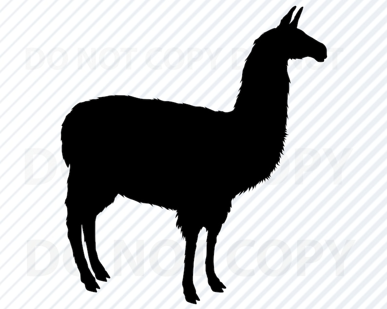 Download LLama SVG Files Clipart Llama Clip Art Llama Silhouette | Etsy