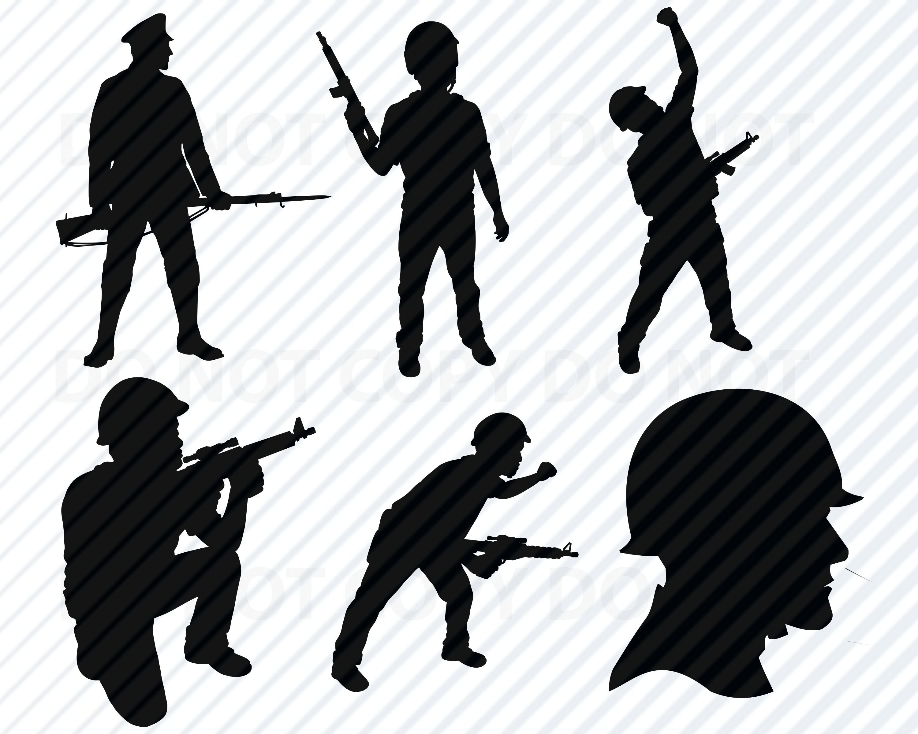 Download Soldier SVG Bundle Military Soldiers Silhouette Clip Art ...