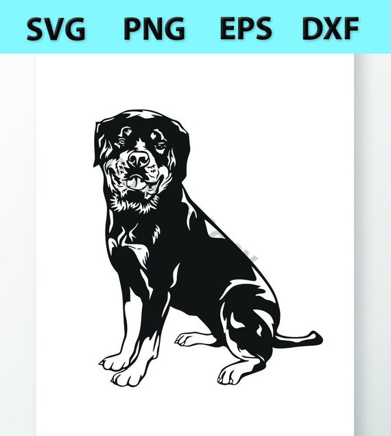 Rottweiler Svg Files Vector Images Clipart Cutting Files Etsy