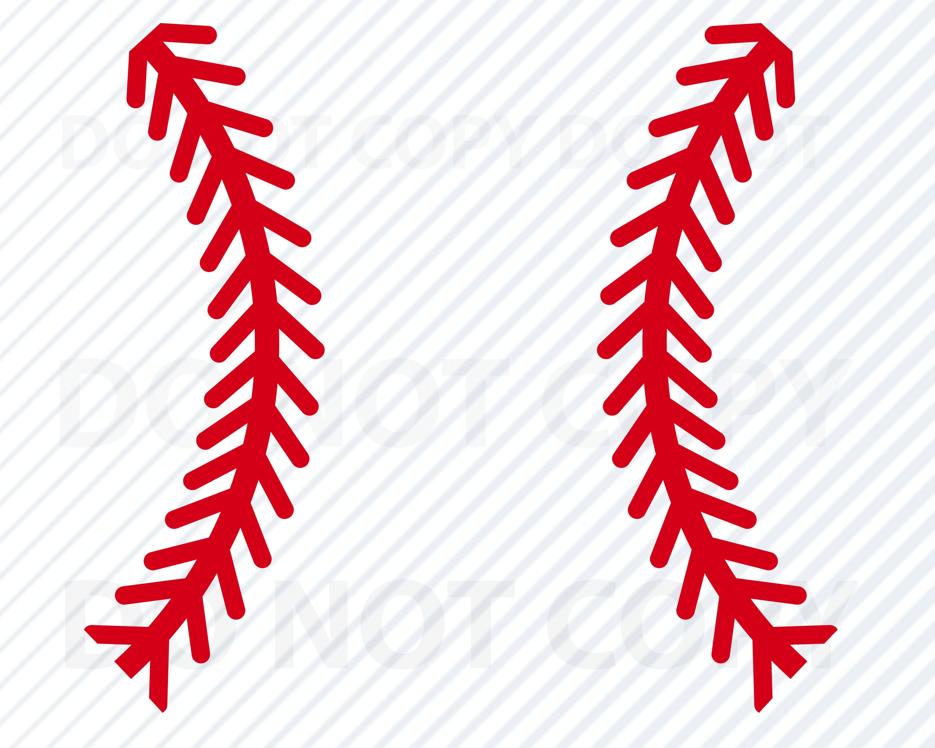 Baseball Stitches SVG File for Cricut - Softball Stitches Vector Images Spo...