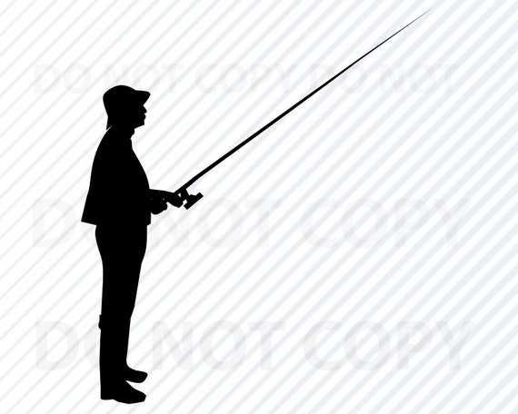 Download Man Fishing Svg File For Cricut Image Fishing Silhouette Etsy