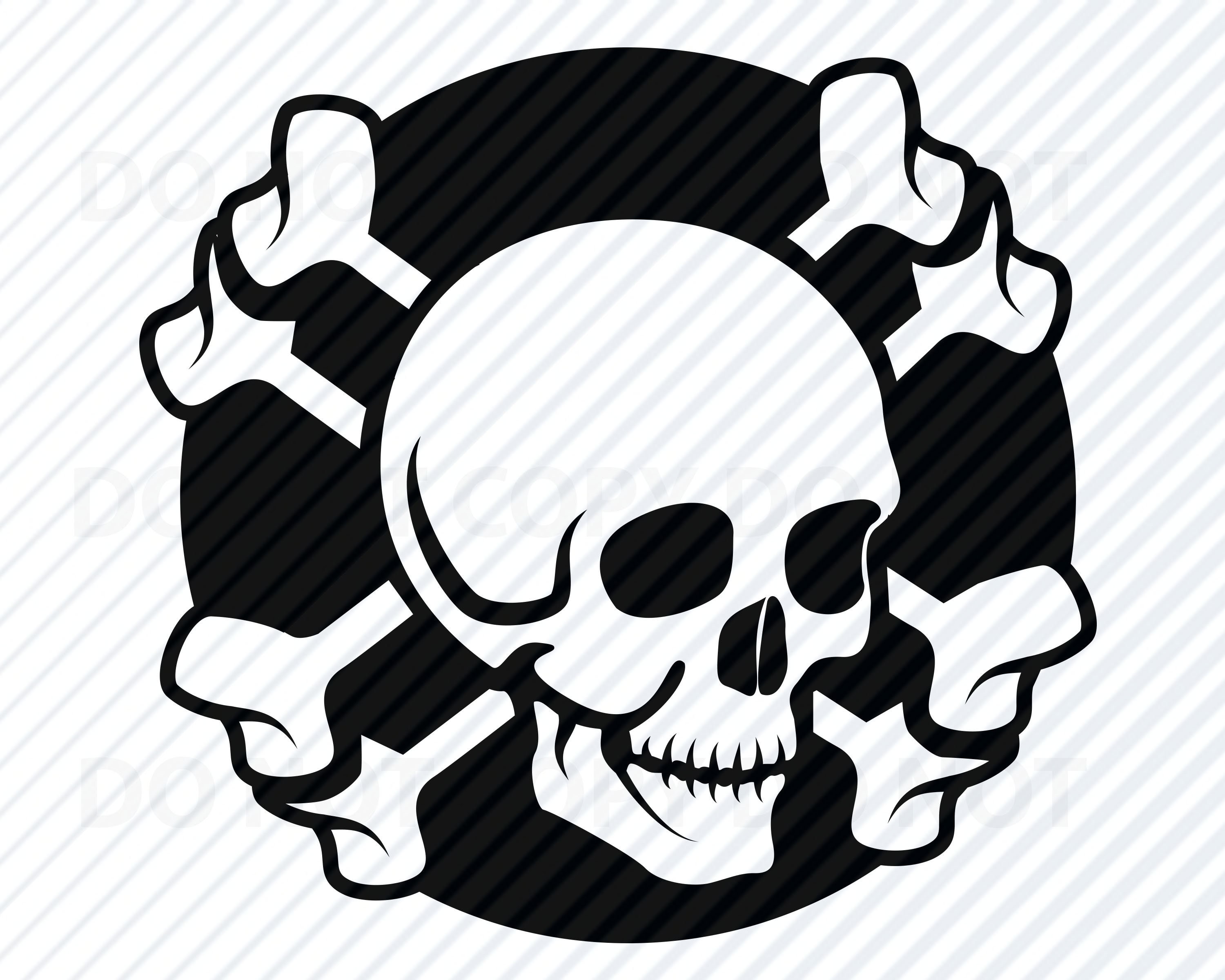 clipart skull and crossbones