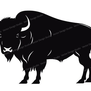 Bison SVG Files- Bison Silhouette Clip Art Buffalo Bison ClipArt Wild Buffalo  Buffalo vector image