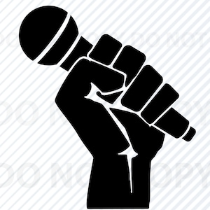 Microfoon SVG-bestand- Mic Vector afbeeldingen Clipart - DXF cnc-bestand - Eps, microfoon Png Stencil Clip Art dj podcast zingen mic svg