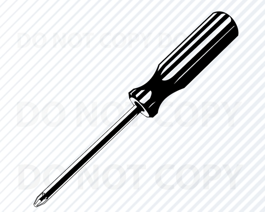 Philips Head Screwdriver SVG Files Tools Vector Images Clipart SVG File