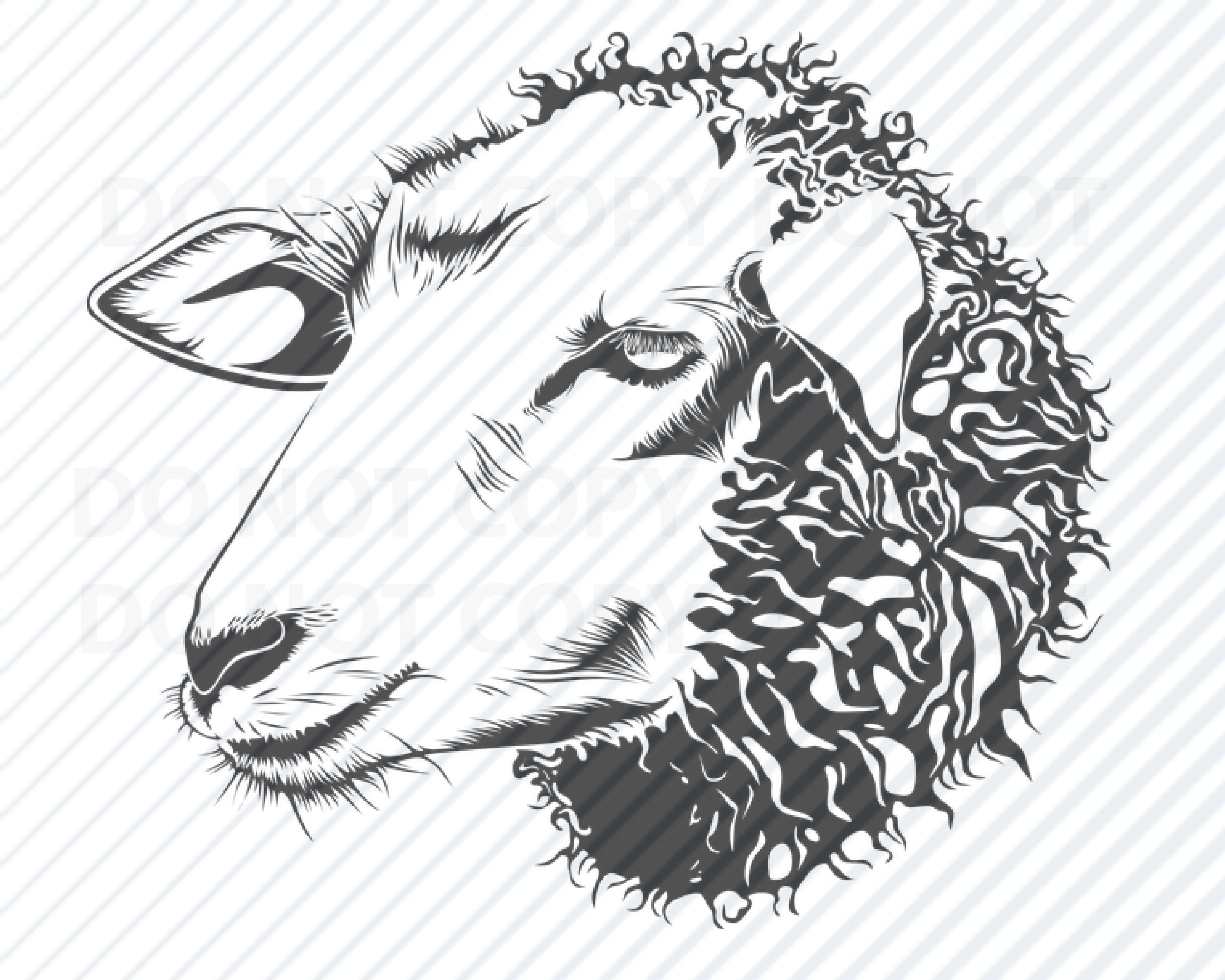 Sheep Silhouette SVG