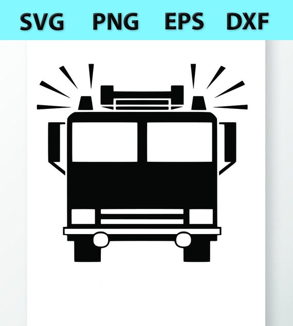 Download Fire Truck Vector Images Fire Engine Svg Silhouette Etsy