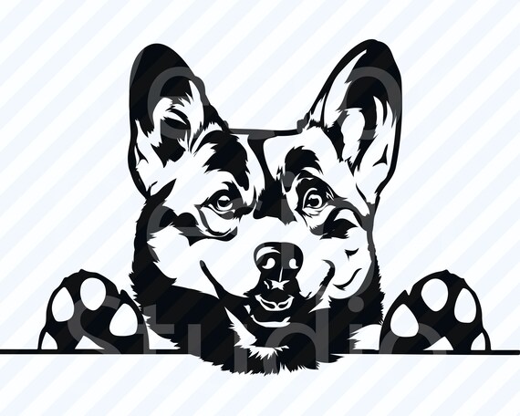 Download Corgi Peeking Dogs Svg Files For Cricut Vector Images Etsy 3D SVG Files Ideas | SVG, Paper Crafts, SVG File