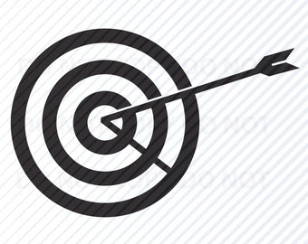 Bullseye Target SVG – Arrow Clip Art (Digital Download)