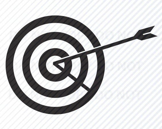 Bullseye Svg Vector Images Silhouette Clip Art Target Svg Etsy