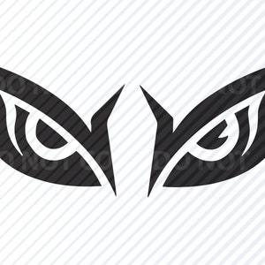 Eagle Eyes SVG Files Clipart Clip Art Silhouet Vector Afbeeldingen Cutting Files SVG Image America Eagles Eyes - Eps, Png, Dxf uil