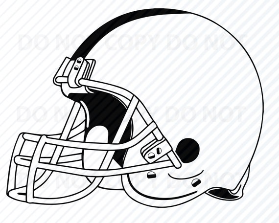 View Outline Football Helmet Svg Background